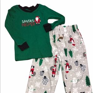 Carters size 2T adorable Christmas pajama set